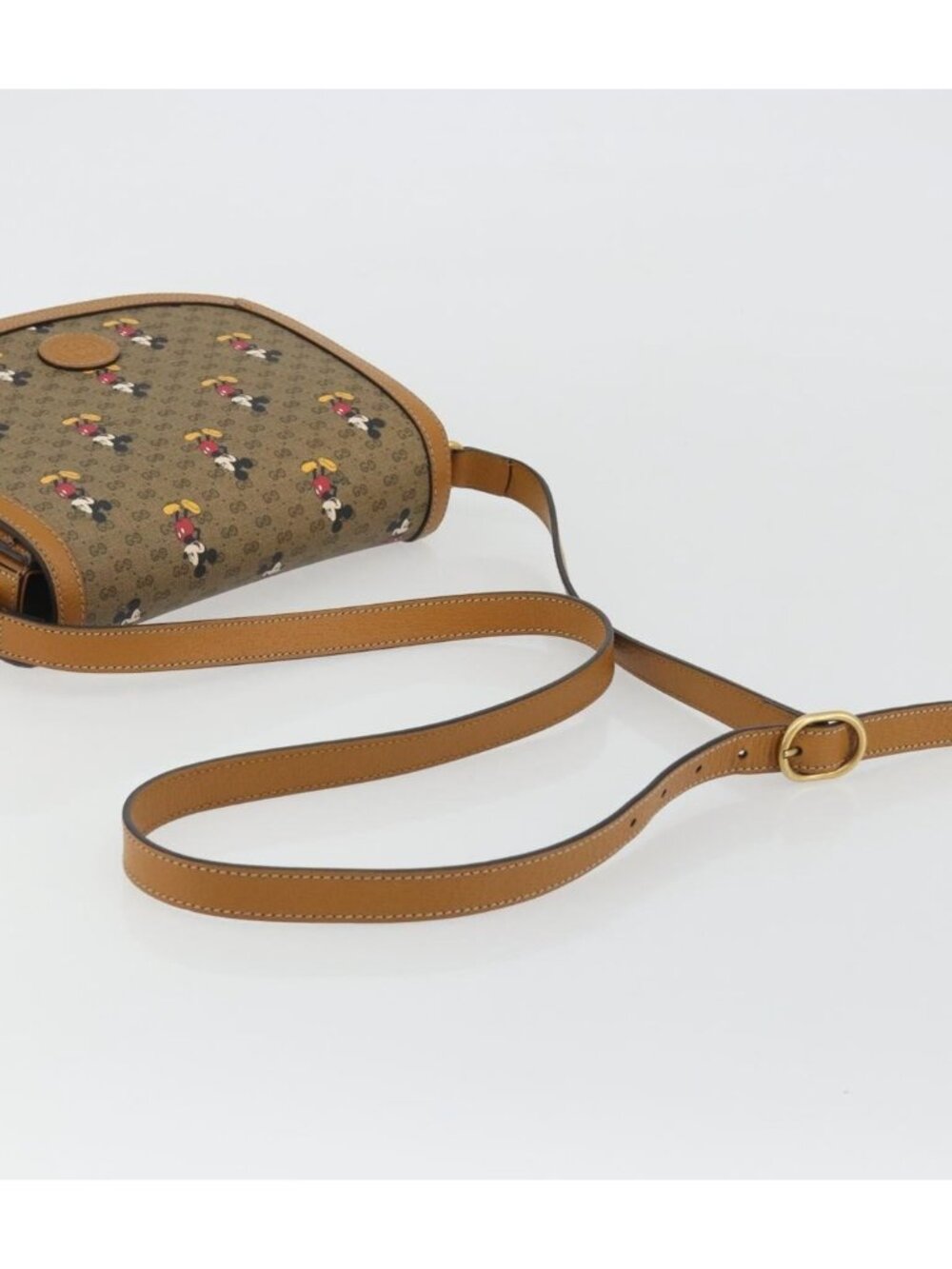 GUCCI Micro GG Supreme GUCCIxDisney Bag PVC Beige Gold 602694 - Picture 4 of 16